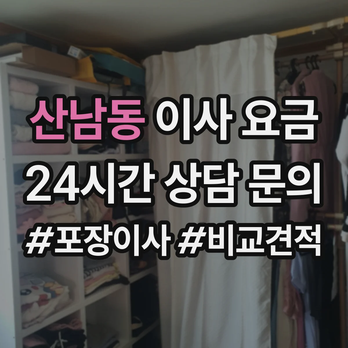 산남동 이사 요금