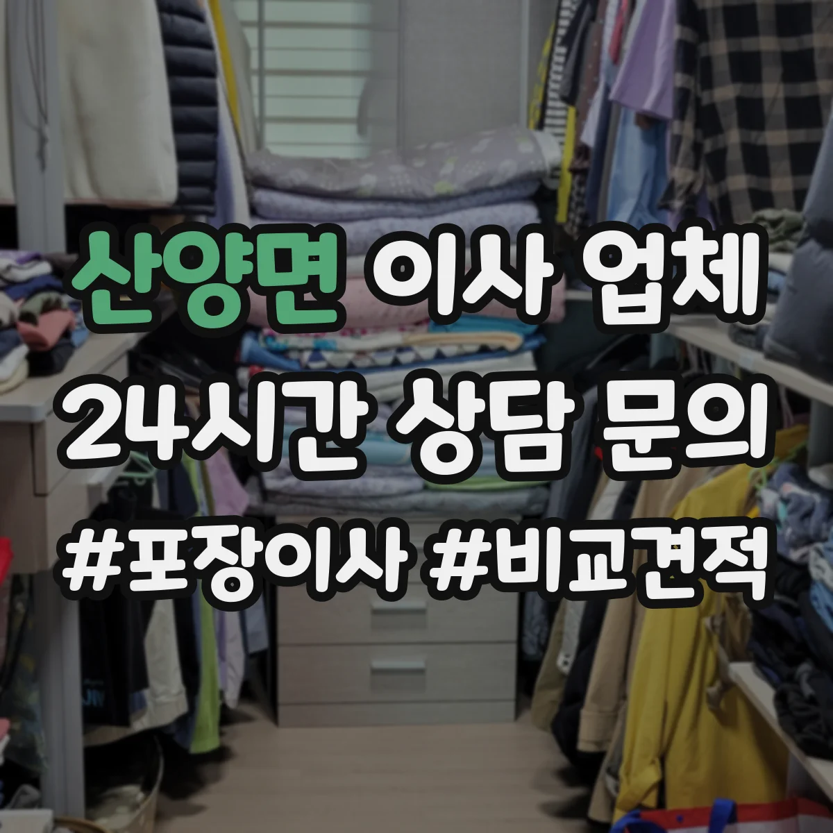 산양면 이사 업체