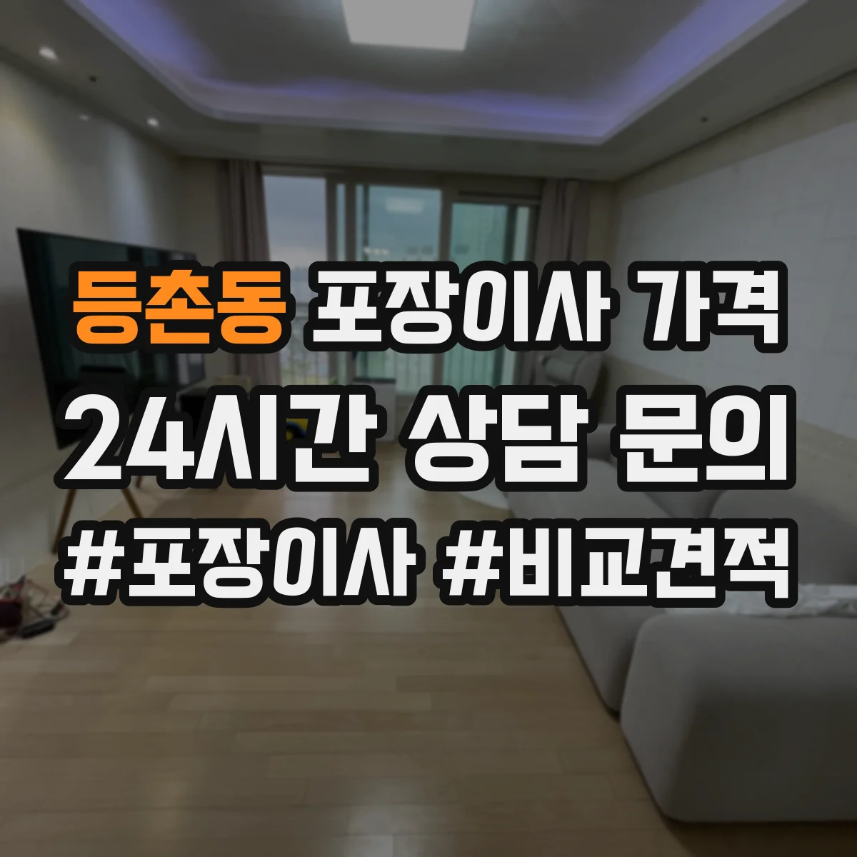 등촌동 포장이사 가격