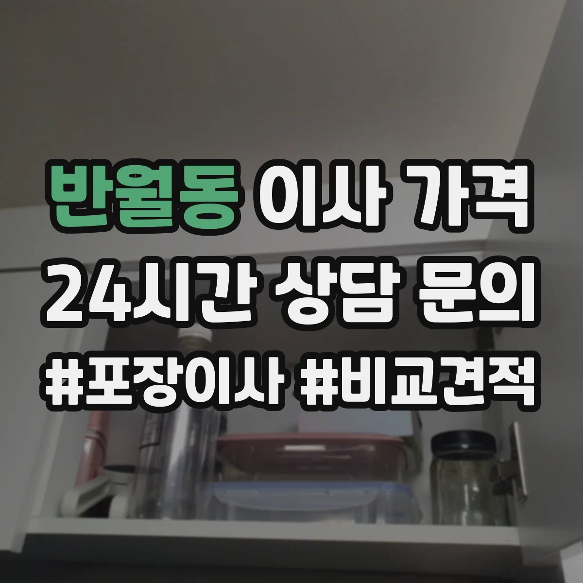 반월동 이사 가격