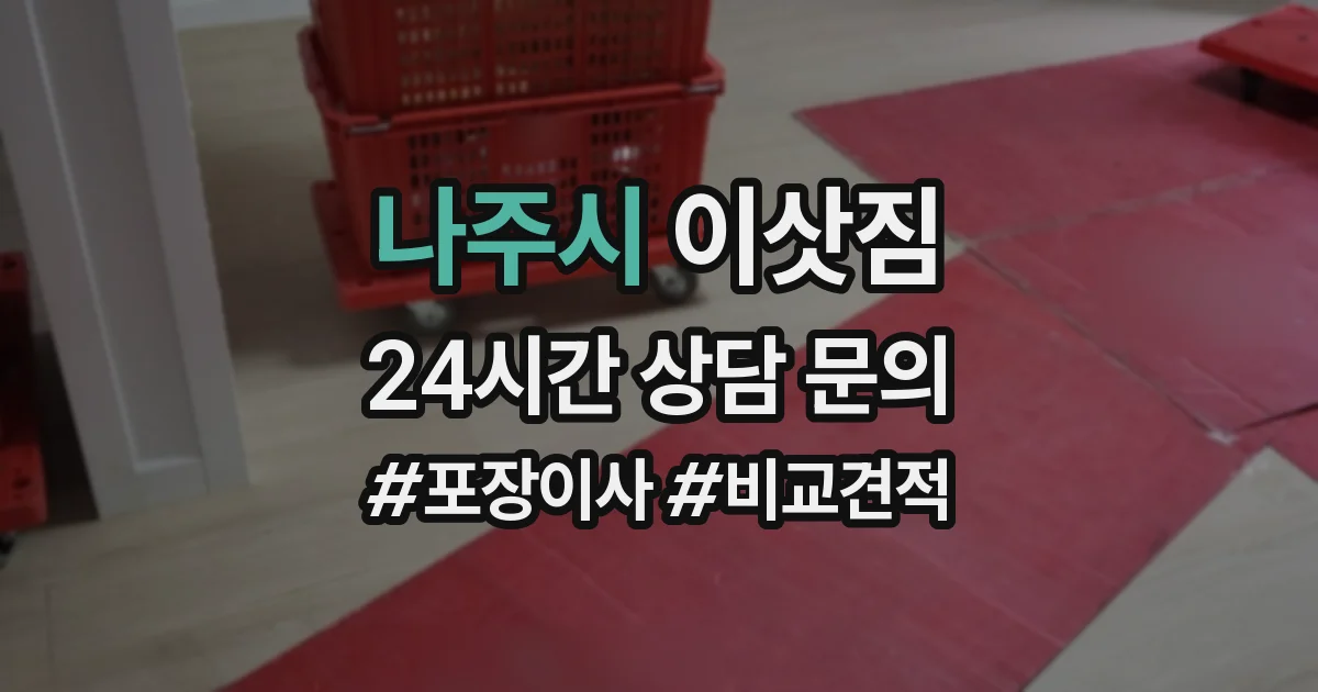 나주시 이삿짐