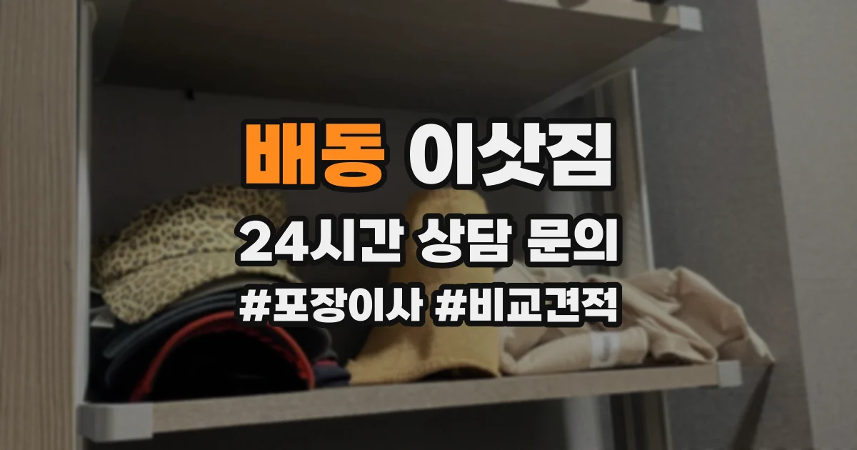 배동 이삿짐