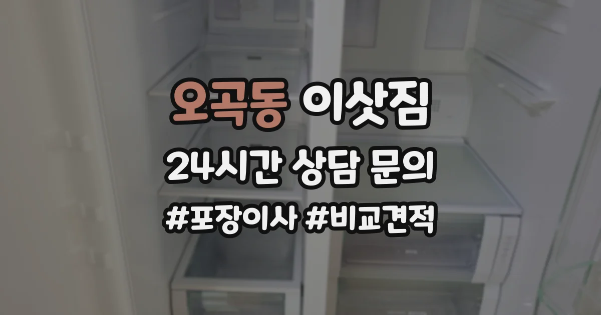 오곡동 이삿짐
