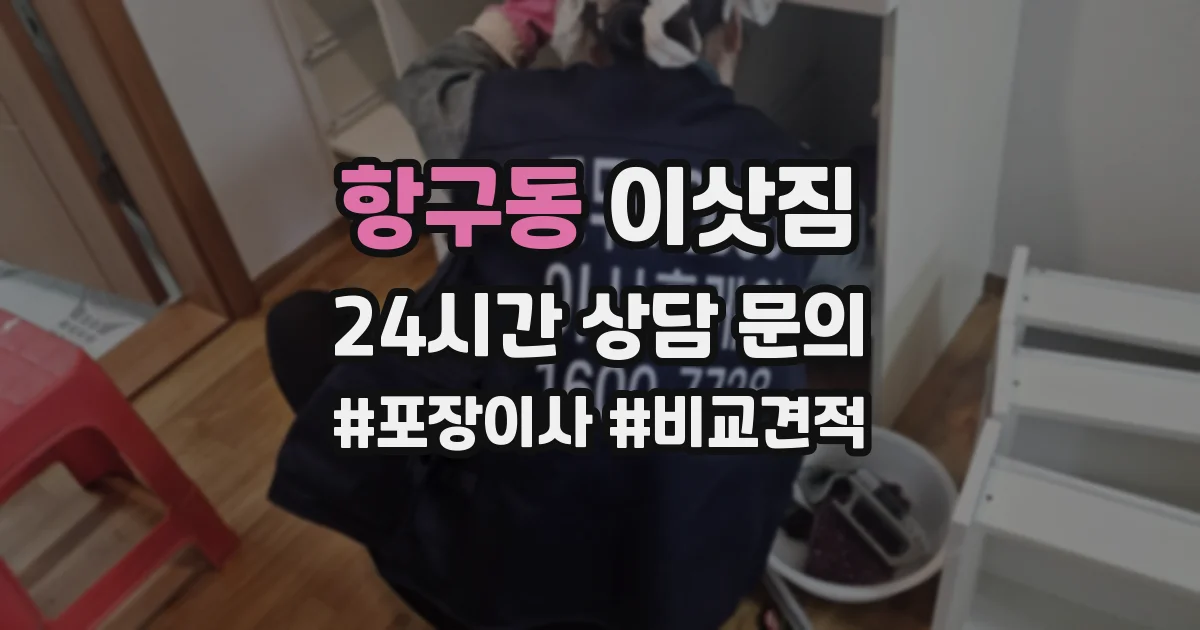 항구동 이삿짐