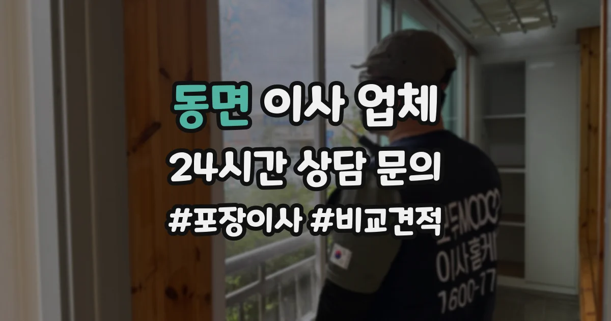 동면 이사 업체
