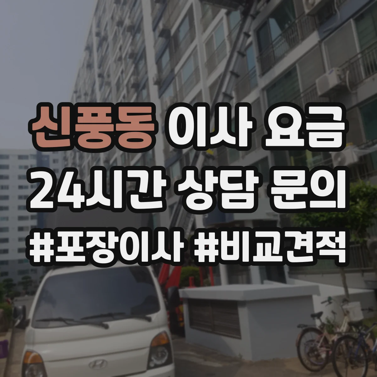 신풍동 이사 요금