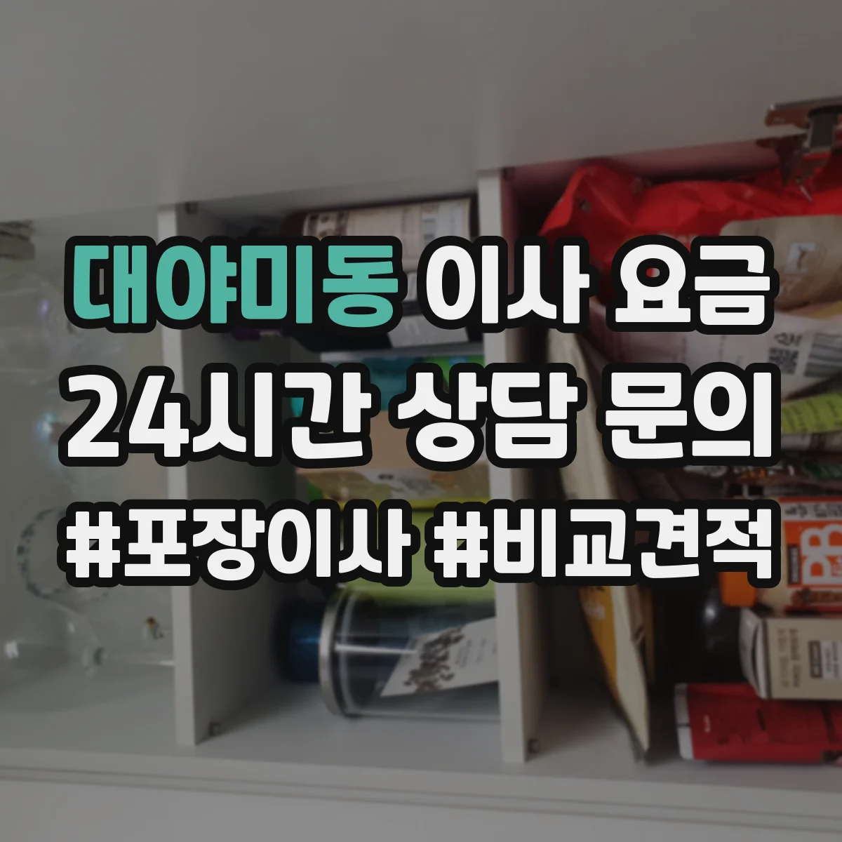 대야미동 이사 요금