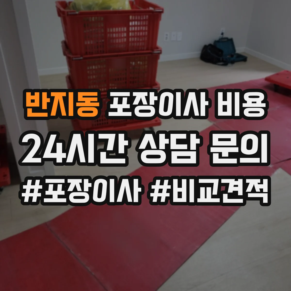 반지동 포장이사 비용