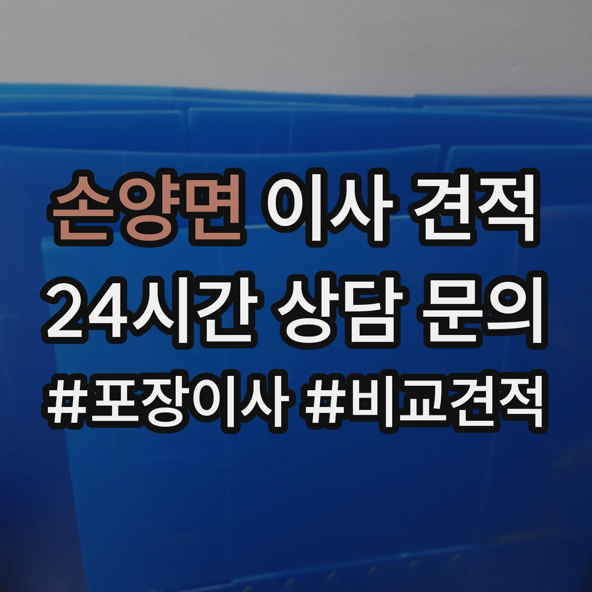 손양면 이사 견적