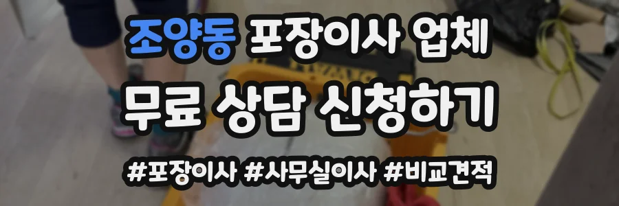 조양동 포장이사 업체