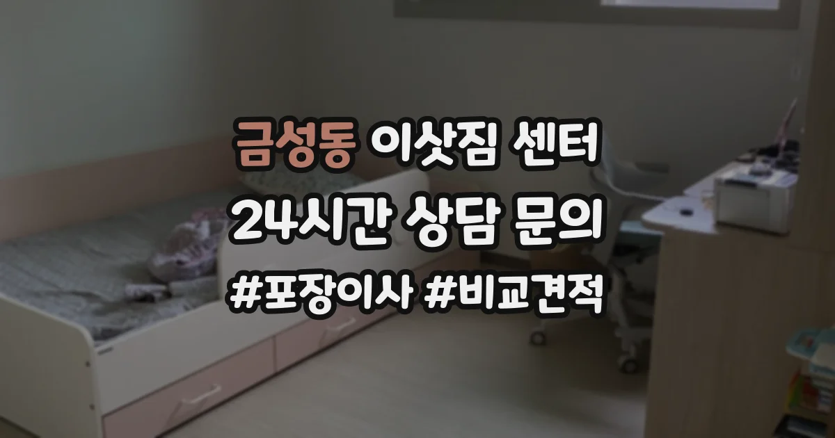 금성동 이삿짐 센터