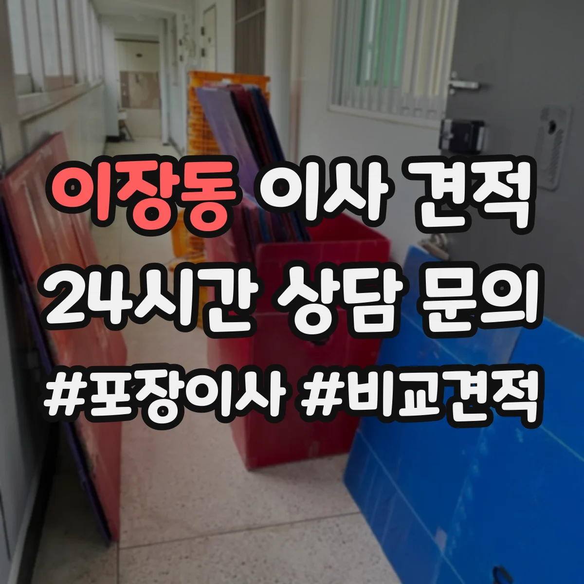이장동 이사 견적