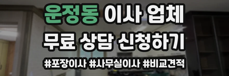 운정동 이사 업체