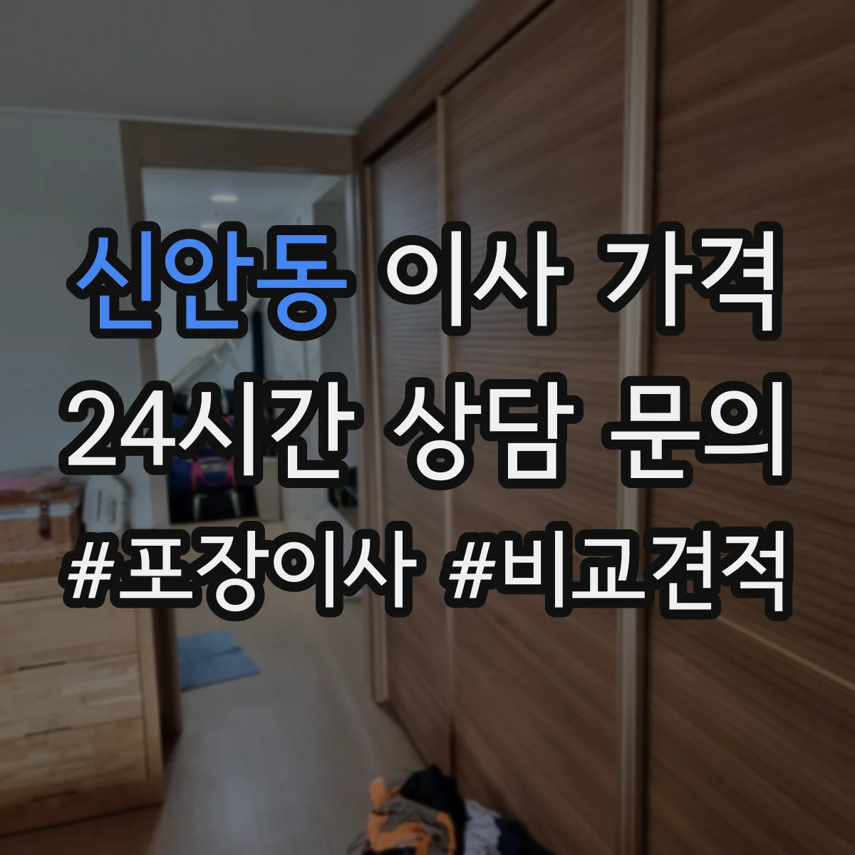 신안동 이사 가격