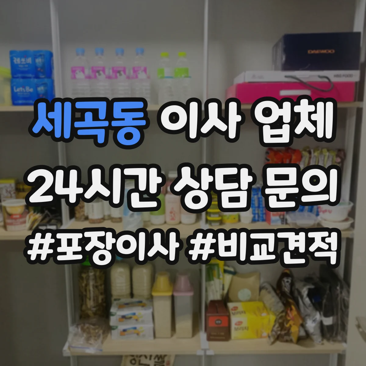 세곡동 이사 업체