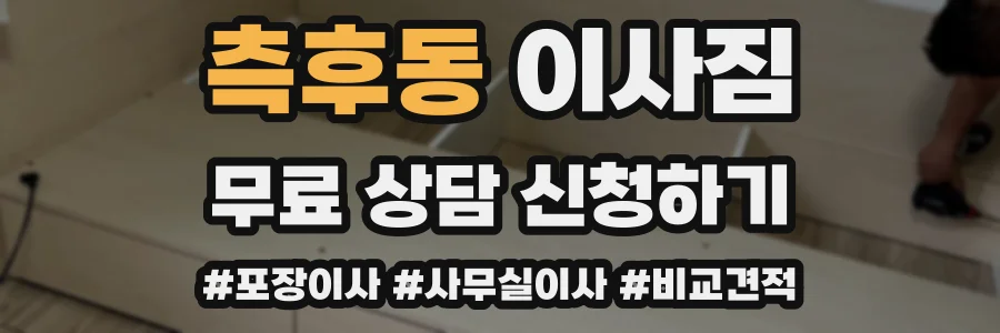 측후동 이사짐
