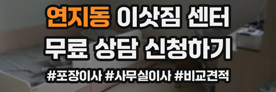연지동 이삿짐 센터