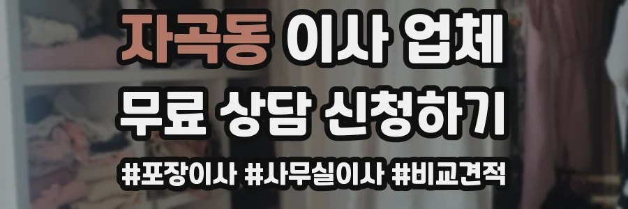 자곡동 이사 업체