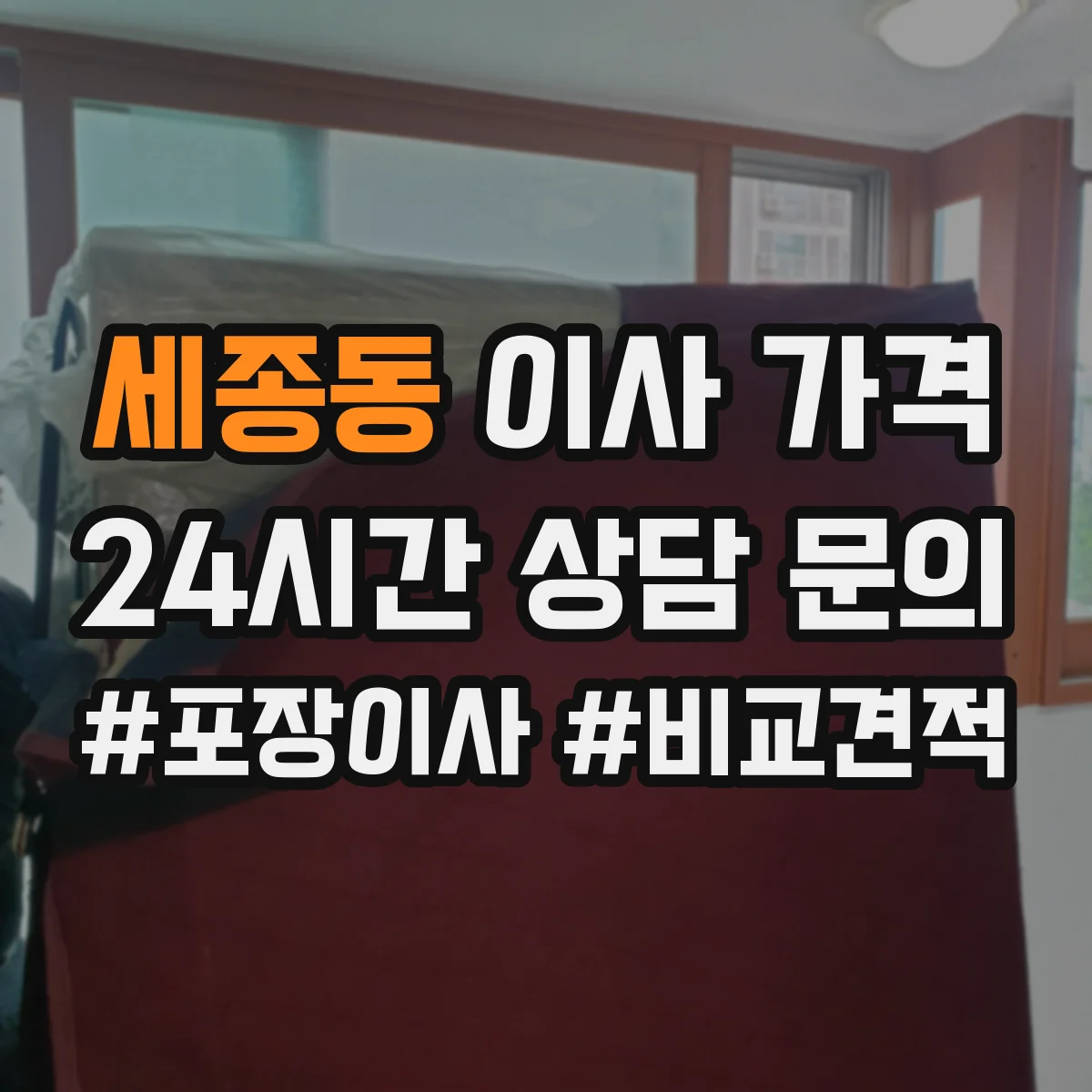 세종동 이사 가격