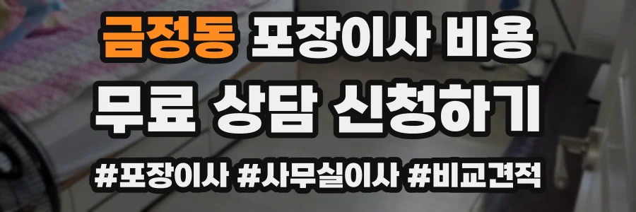 금정동 포장이사 비용