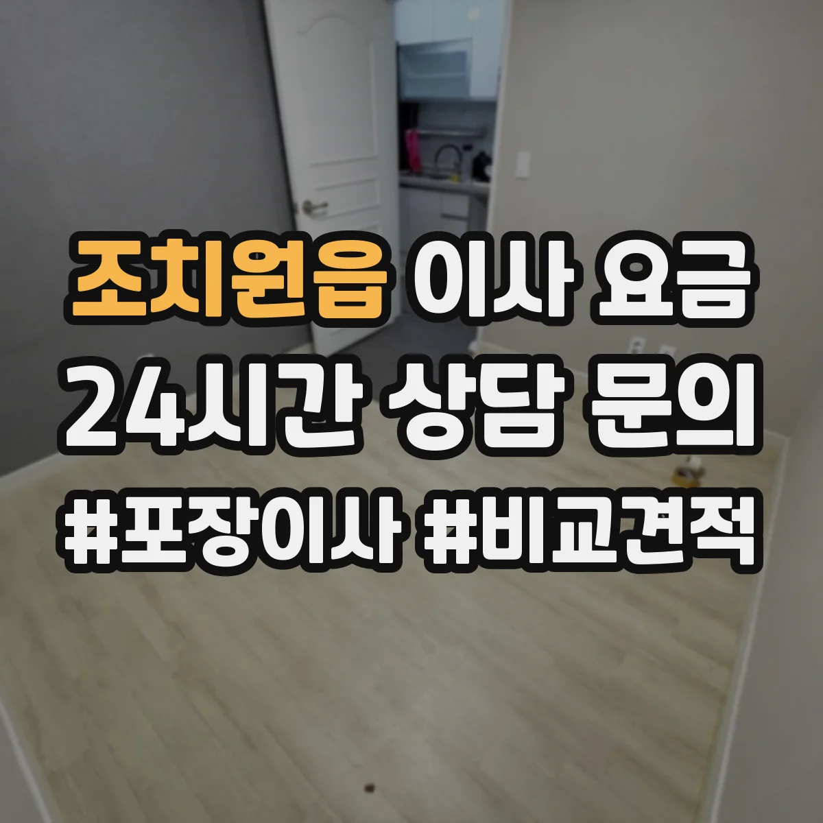 조치원읍 이사 요금