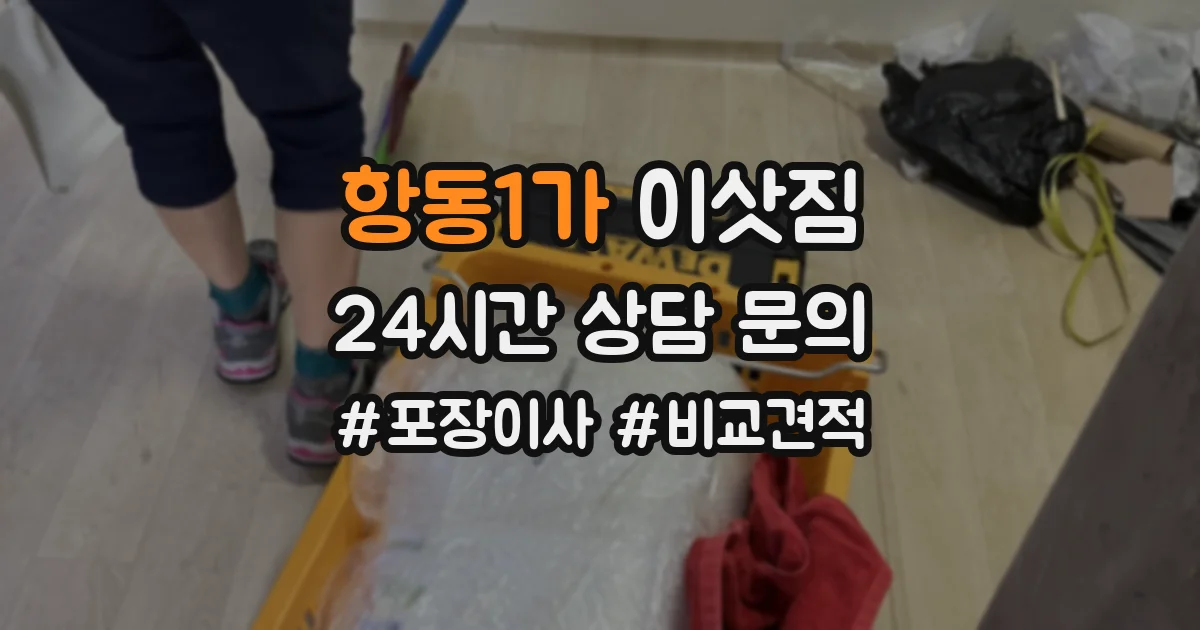 항동1가 이삿짐