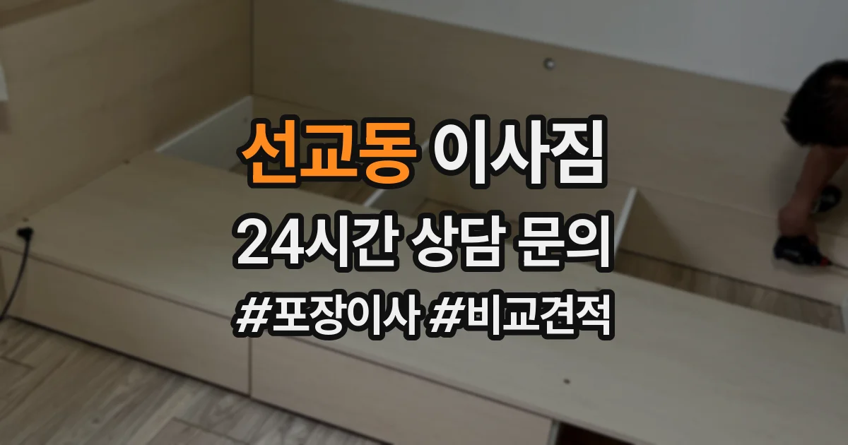 선교동 이사짐