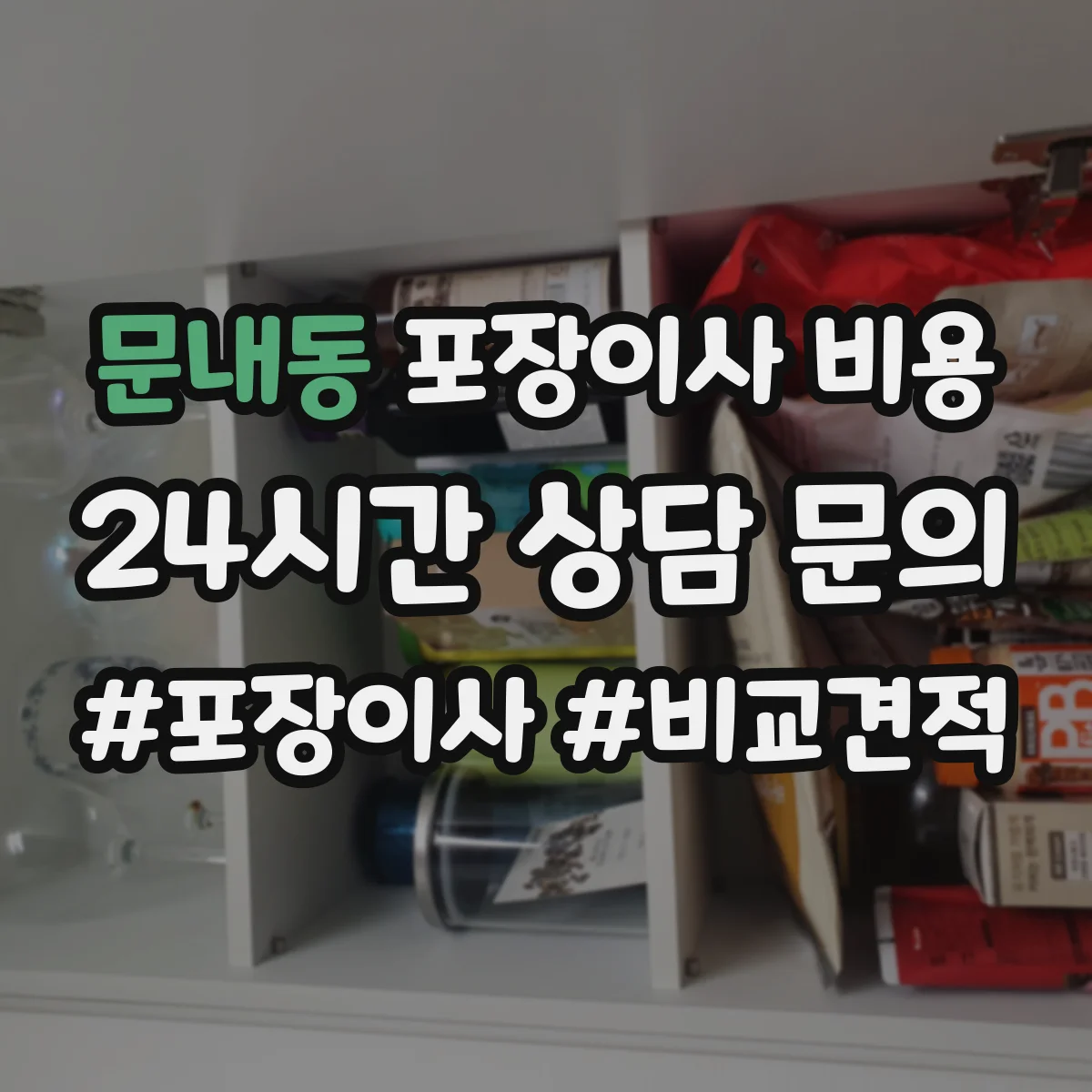문내동 포장이사 비용