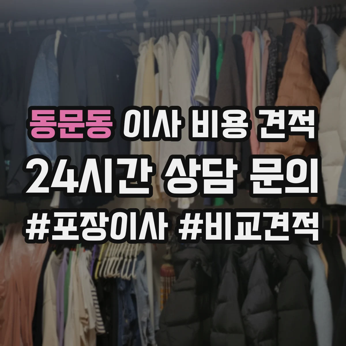 동문동 이사 비용 견적