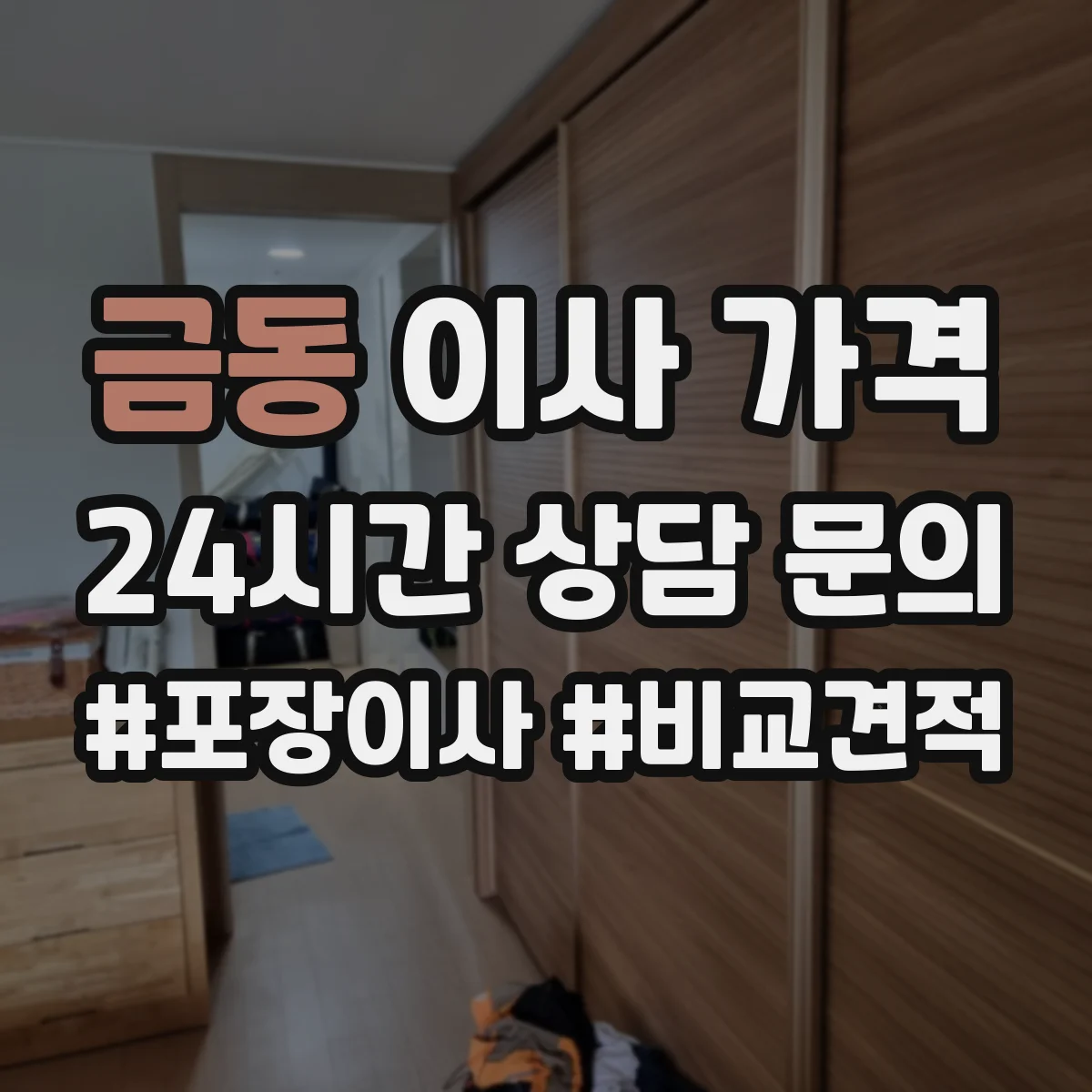 금동 이사 가격