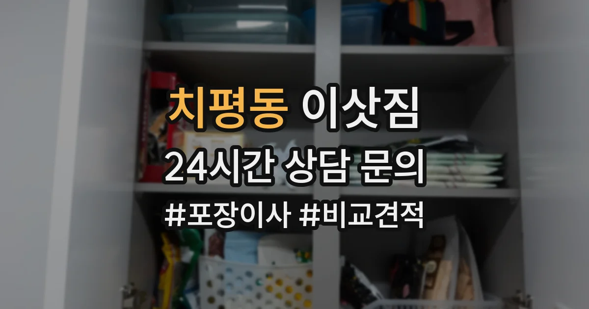 치평동 이삿짐