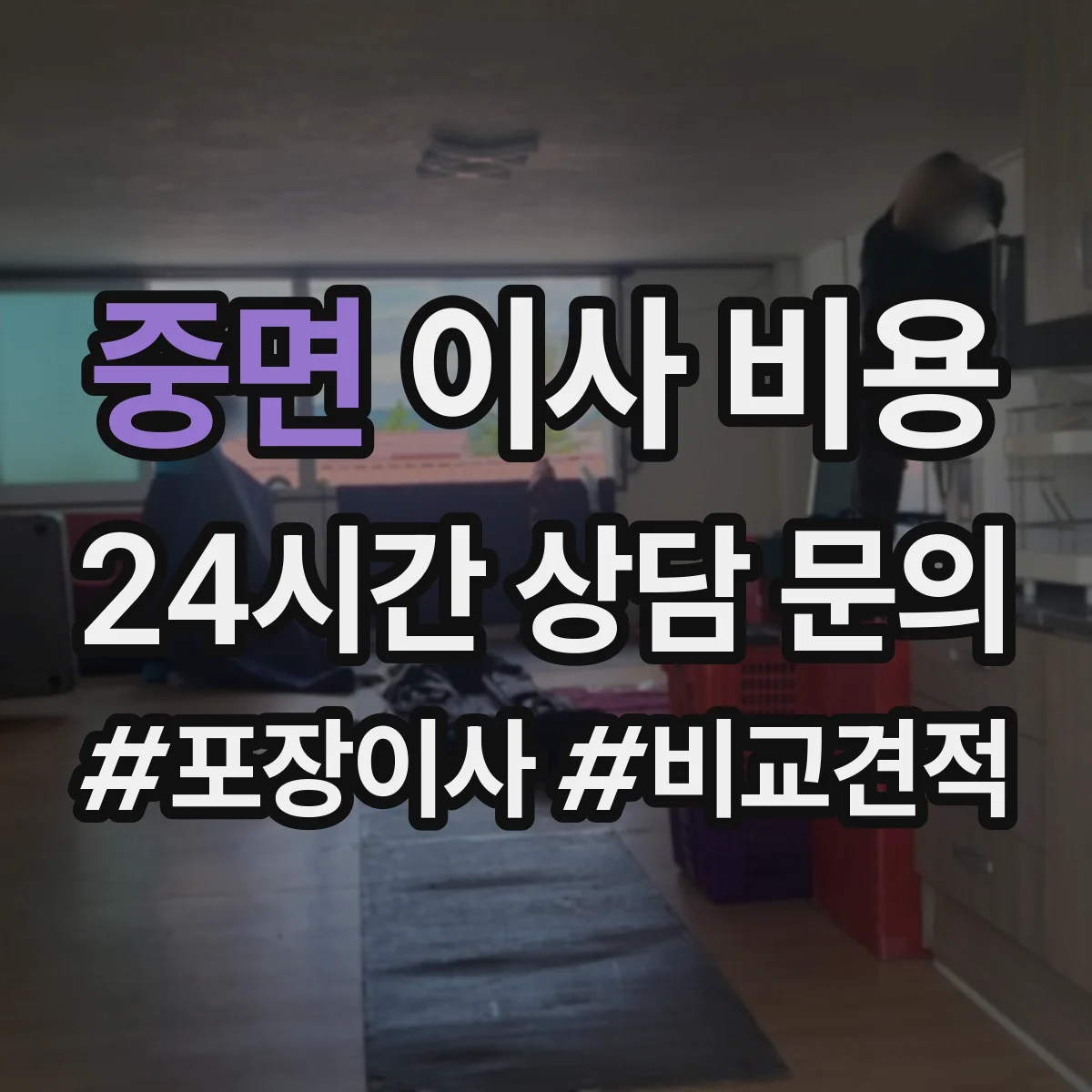 중면 이사 비용