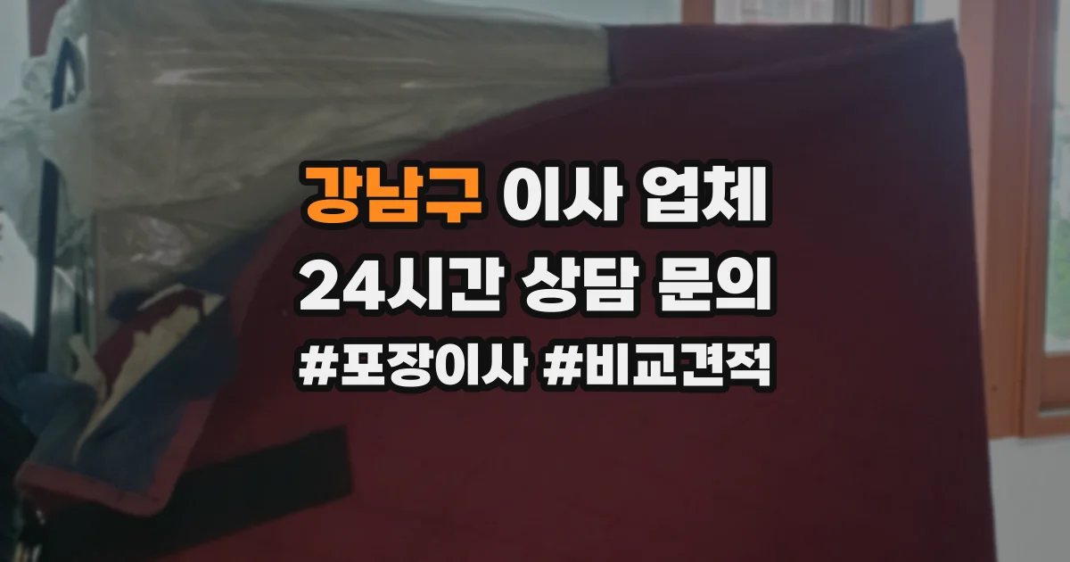 강남구 이사 업체