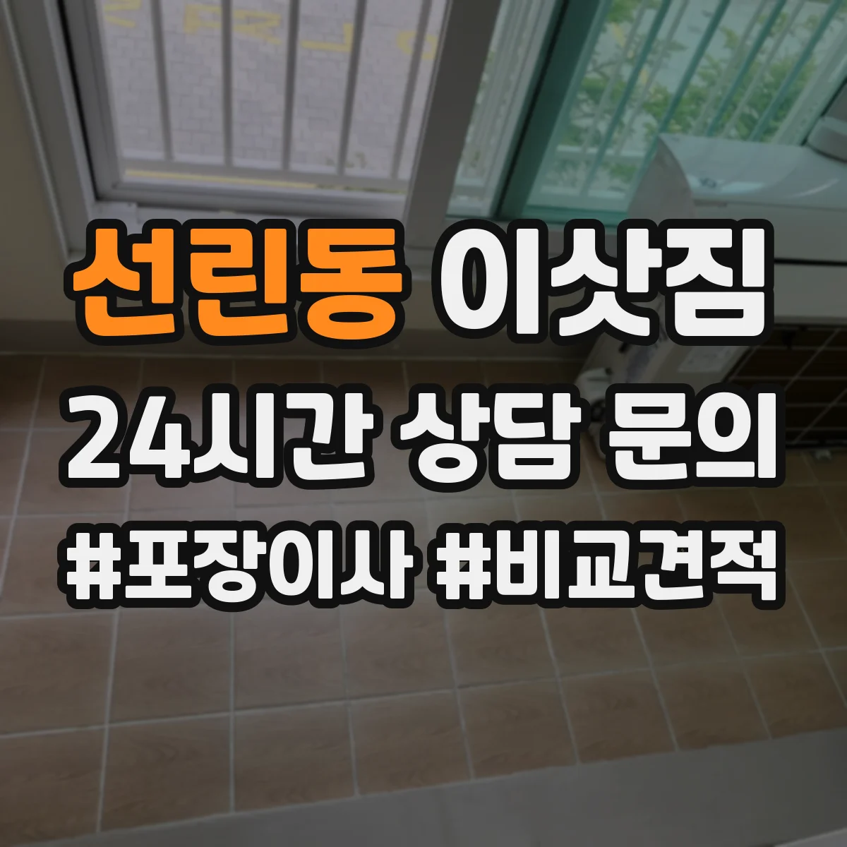 선린동 이삿짐