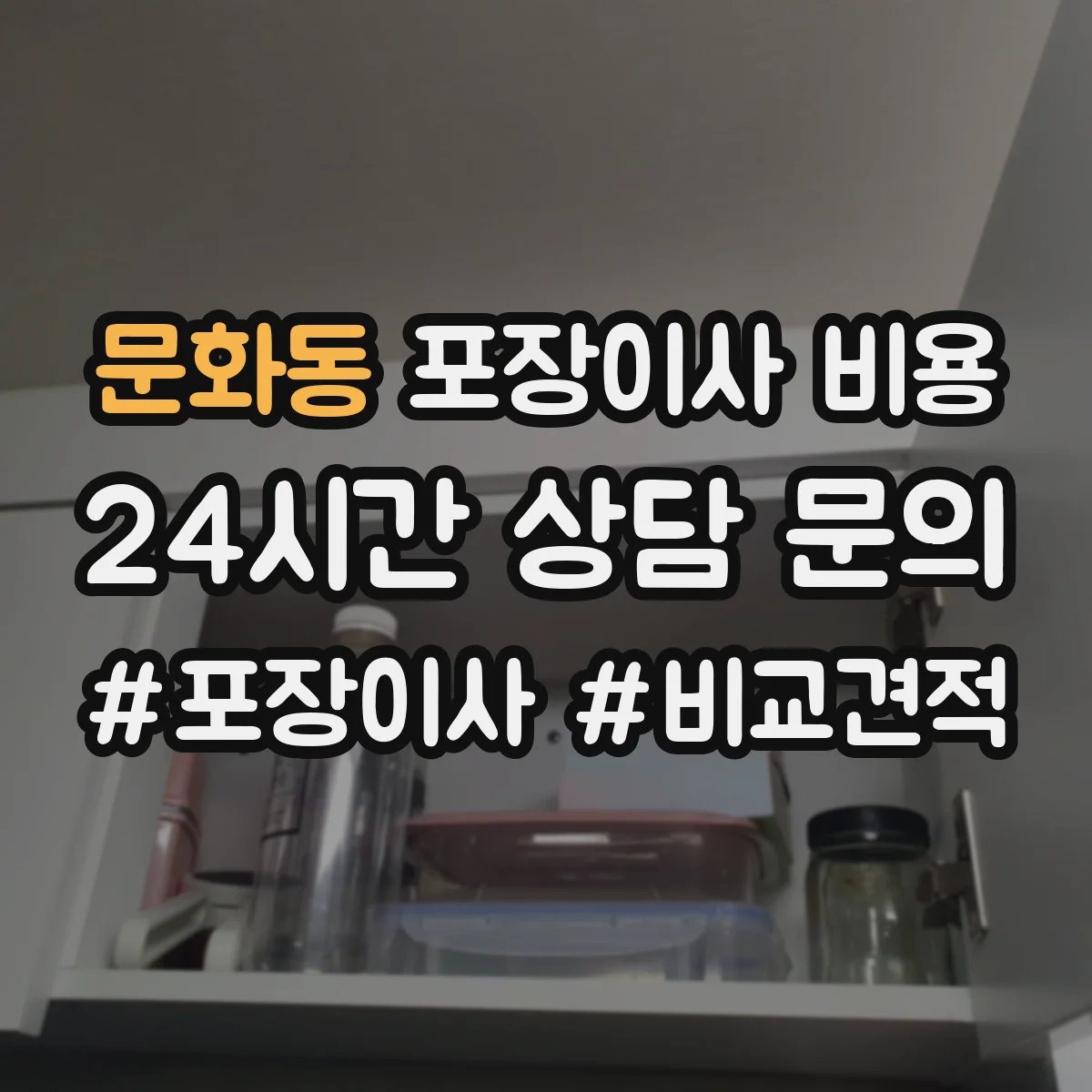 문화동 포장이사 비용