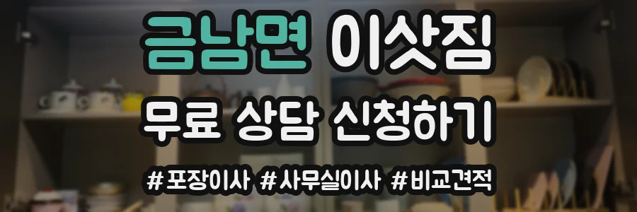금남면 이삿짐