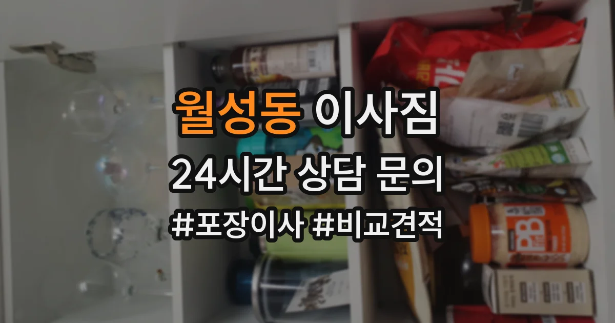 월성동 이사짐