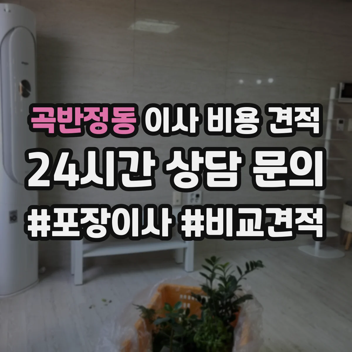 곡반정동 이사 비용 견적