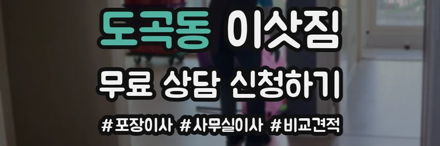 도곡동 이삿짐