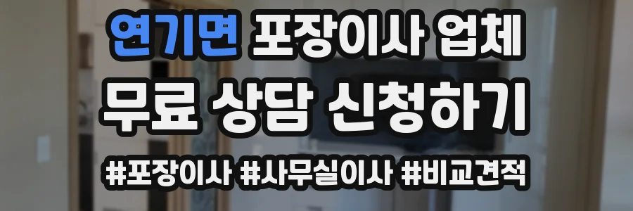 연기면 포장이사 업체