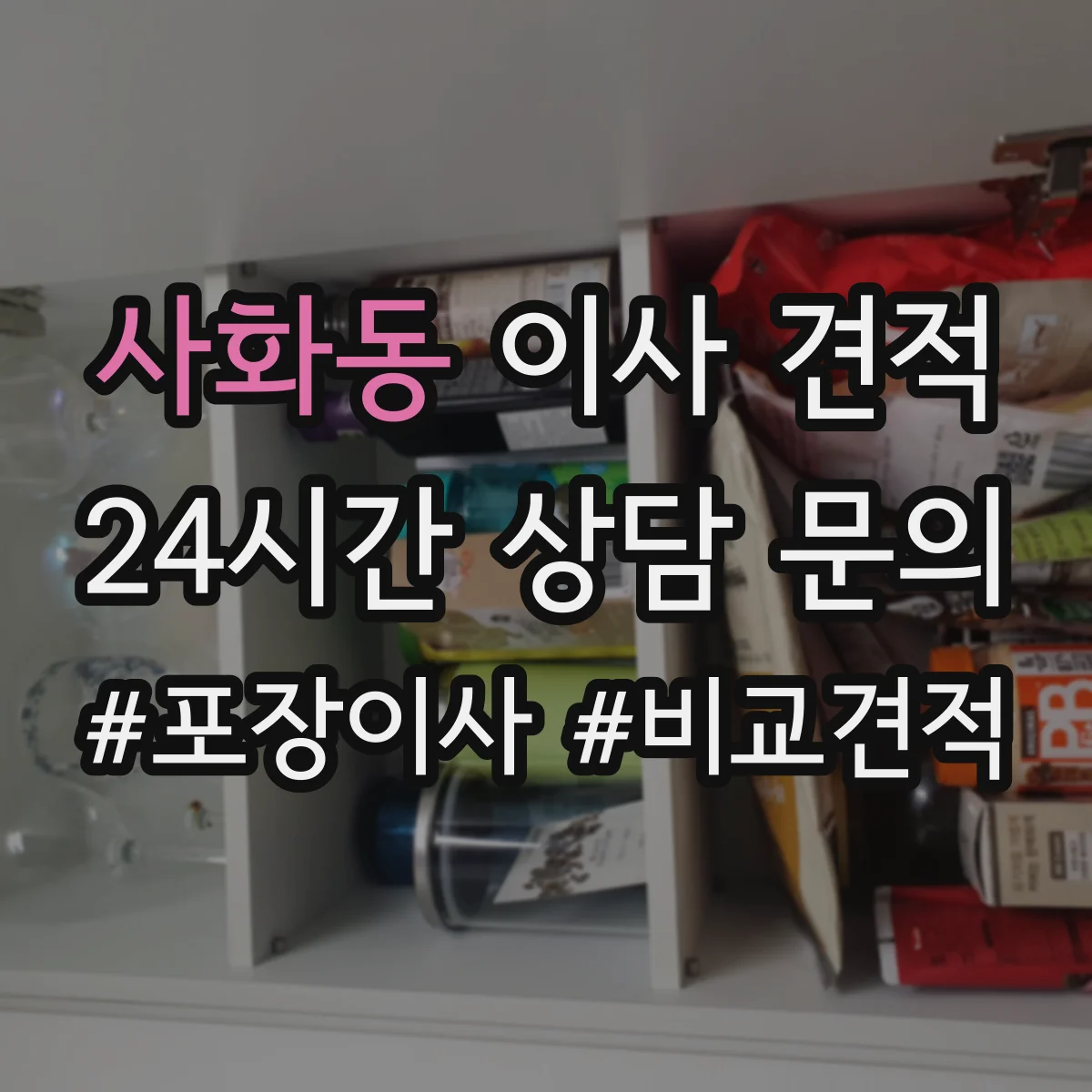사화동 이사 견적