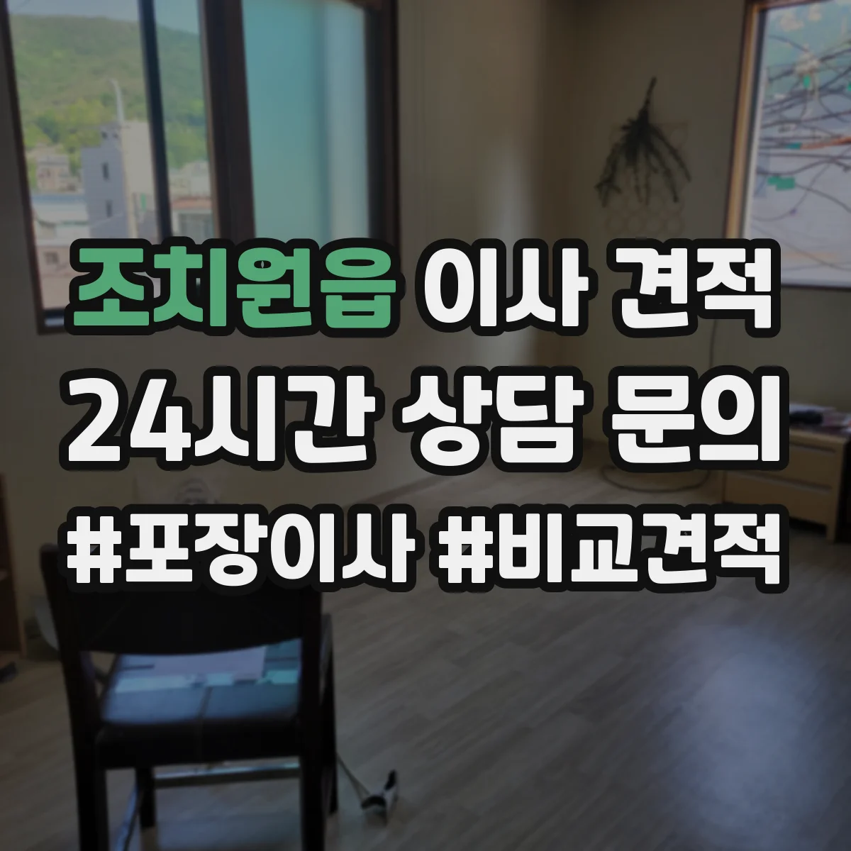조치원읍 이사 견적