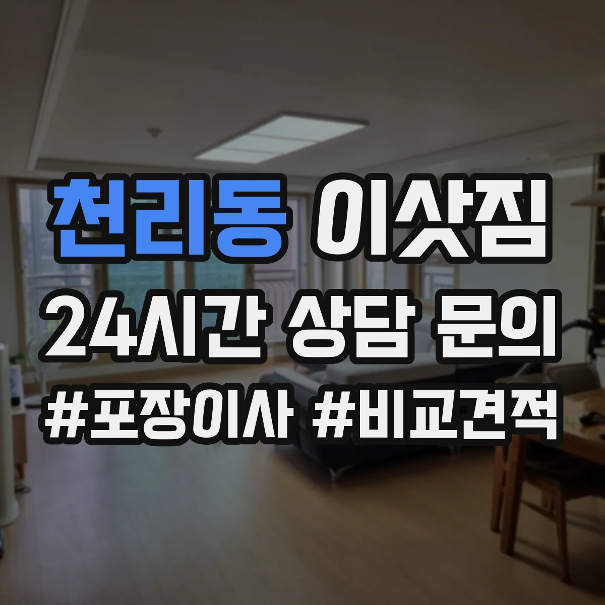 천리동 이삿짐