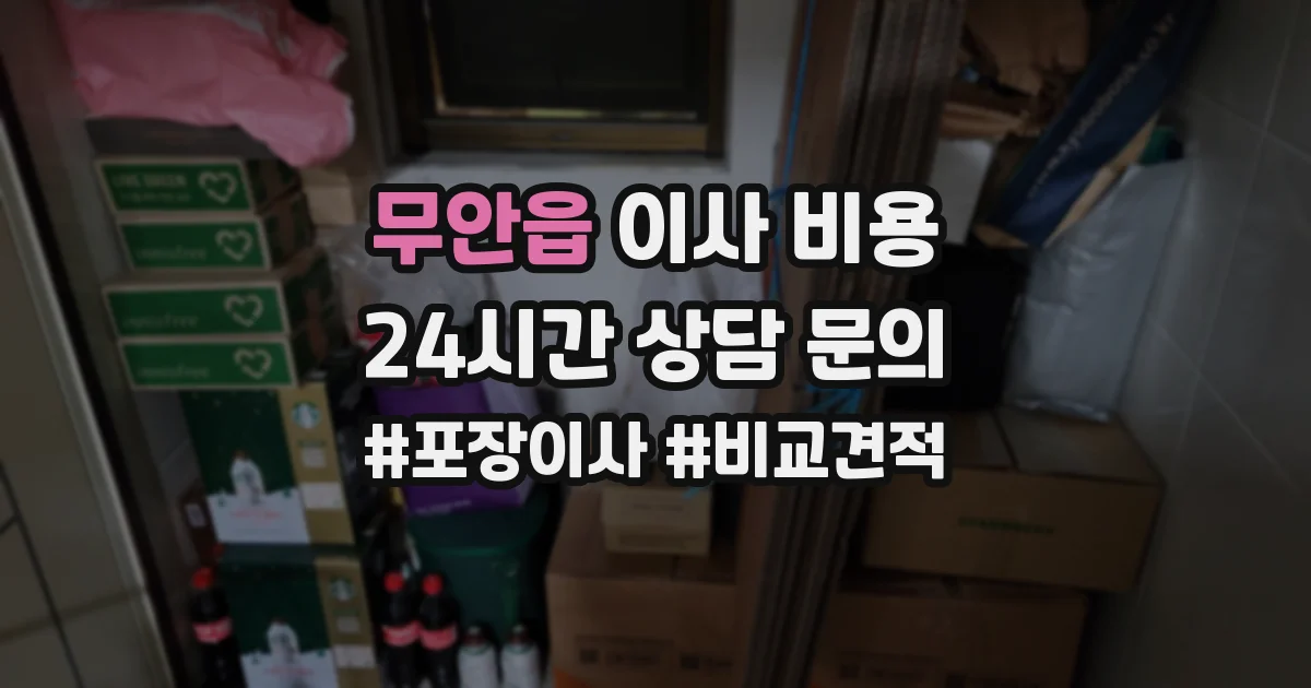 무안읍 이사 비용
