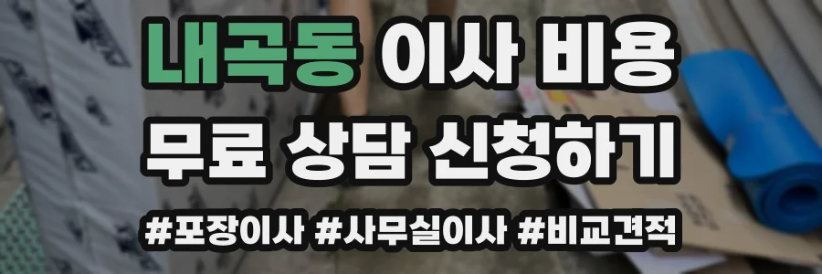 내곡동 이사 비용