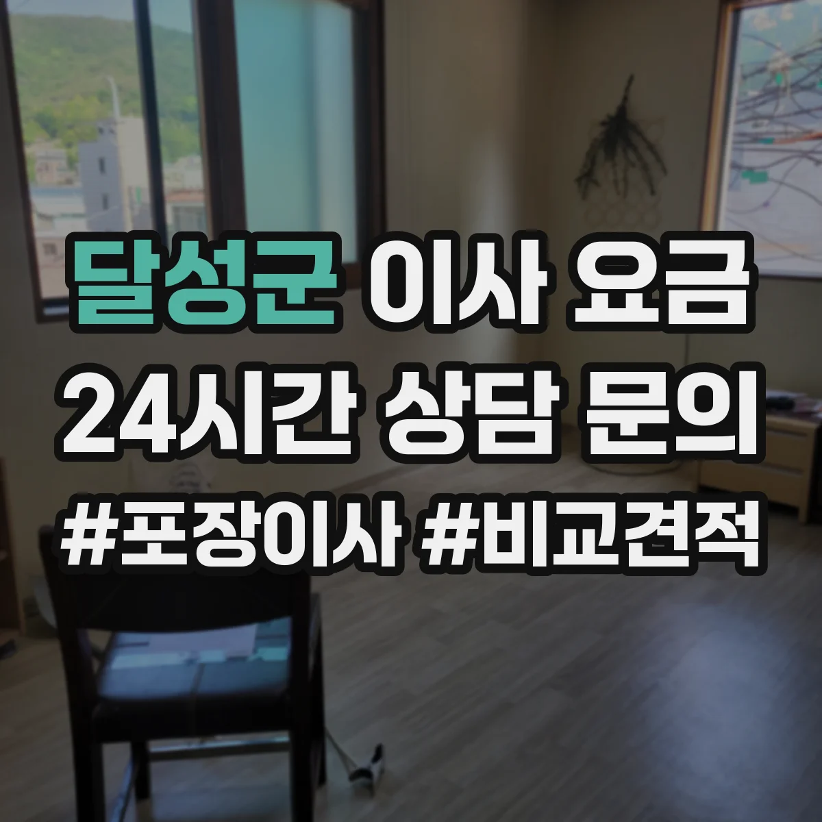 달성군 이사 요금
