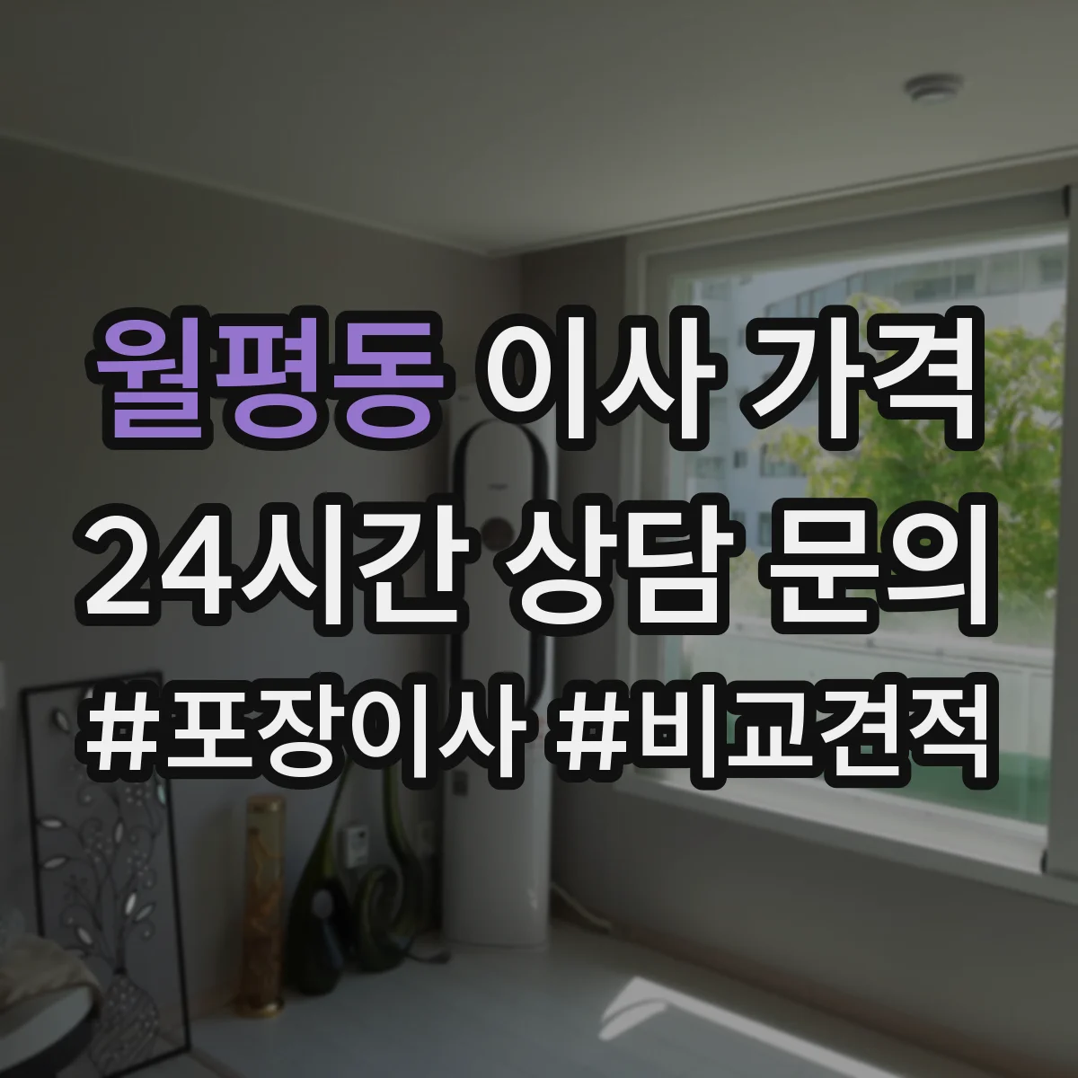 월평동 이사 가격