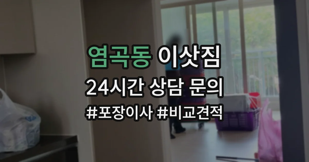 염곡동 이삿짐