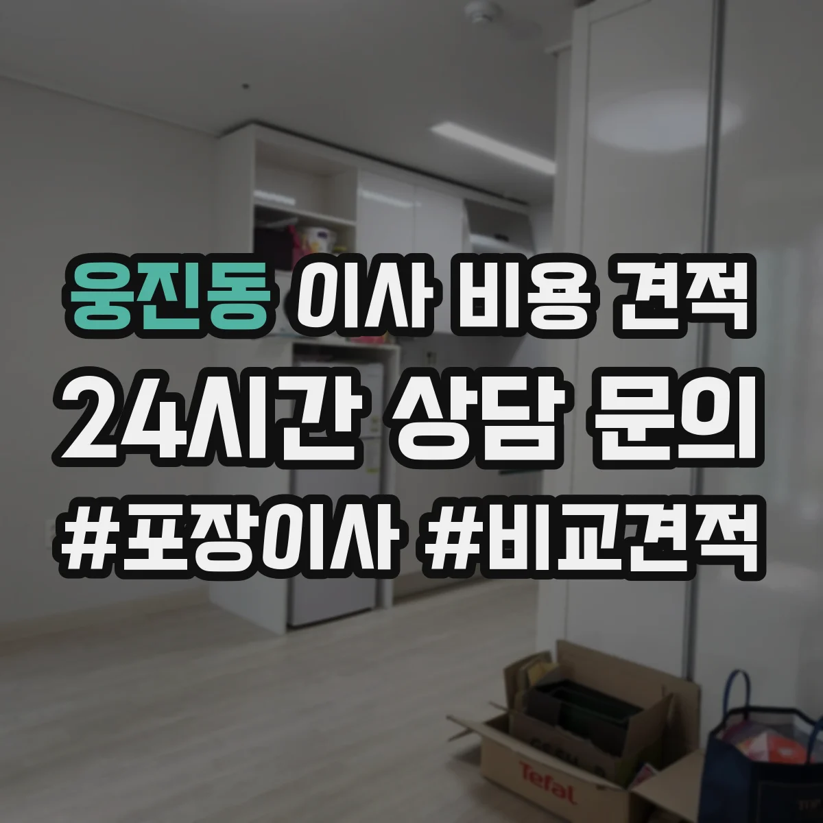 웅진동 이사 비용 견적
