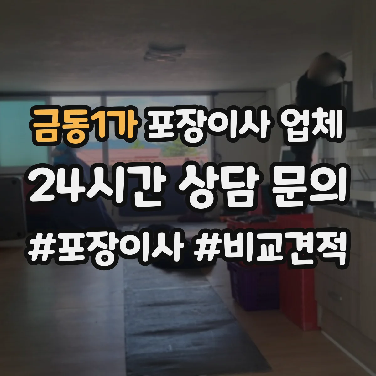 금동1가 포장이사 업체